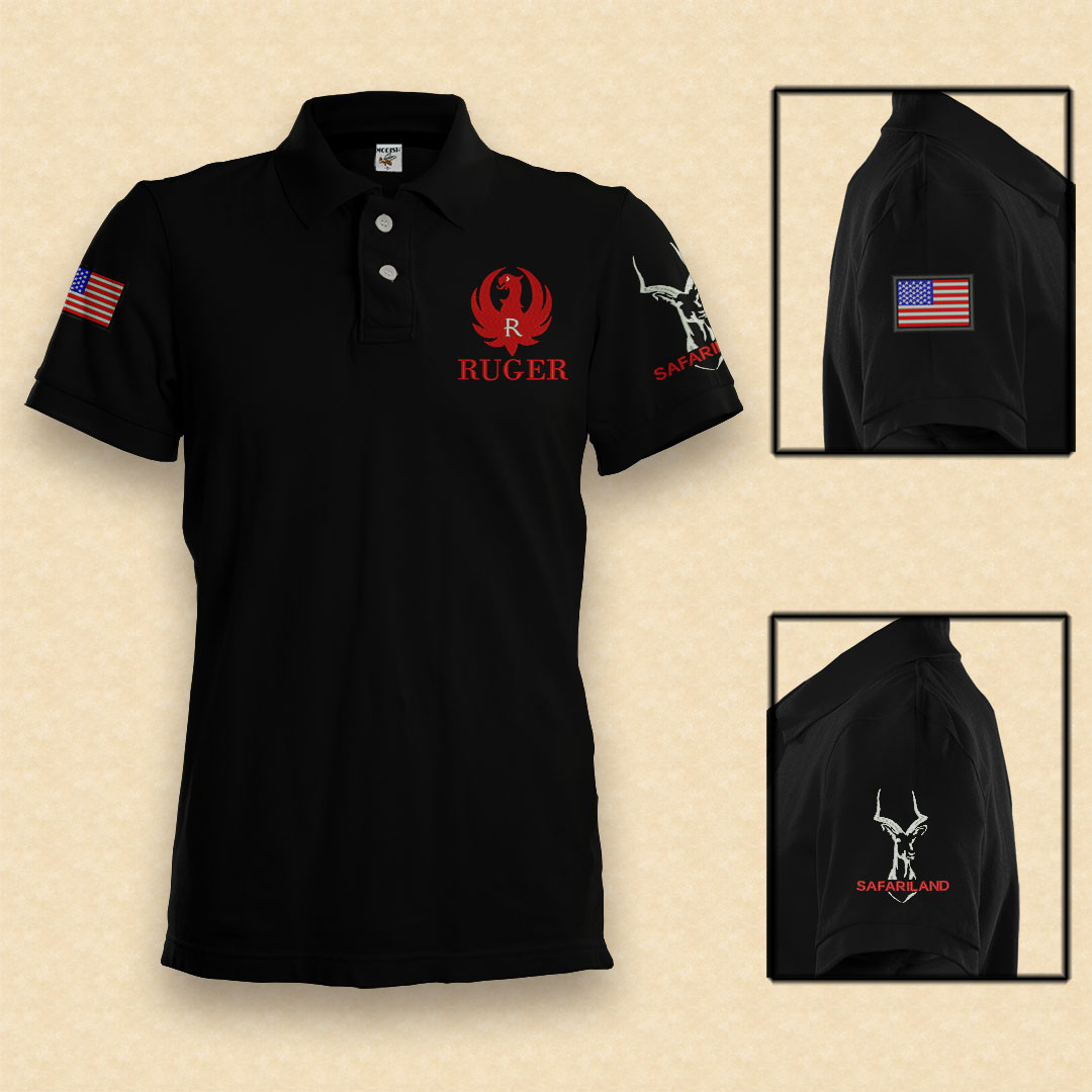 Sportschützen Polo Shirt Ruger Germany USA S3XL Pistole Waffe