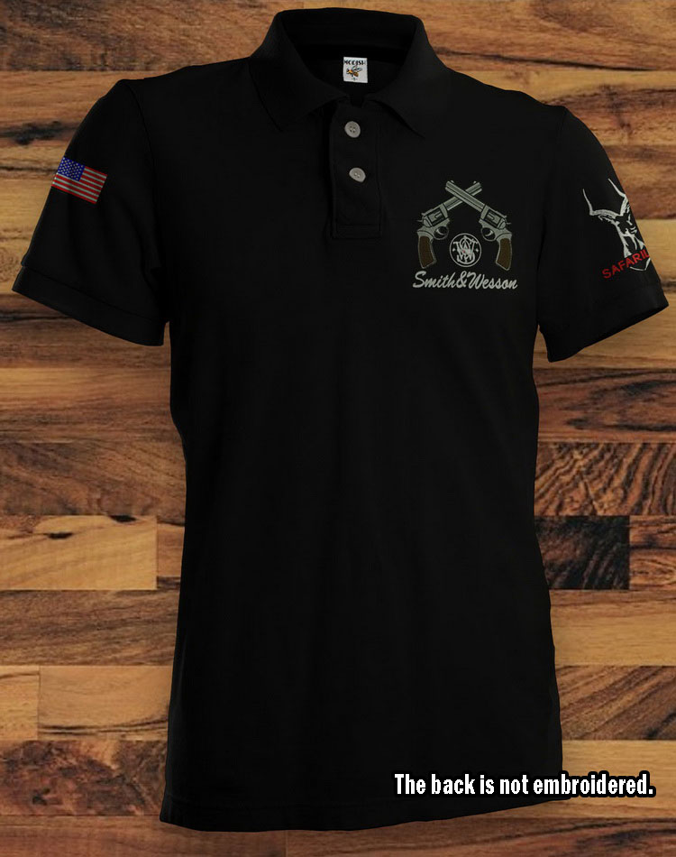 Sport Shooting Team USA Polo Shirt Hunting Ceska Smith Wesson Police