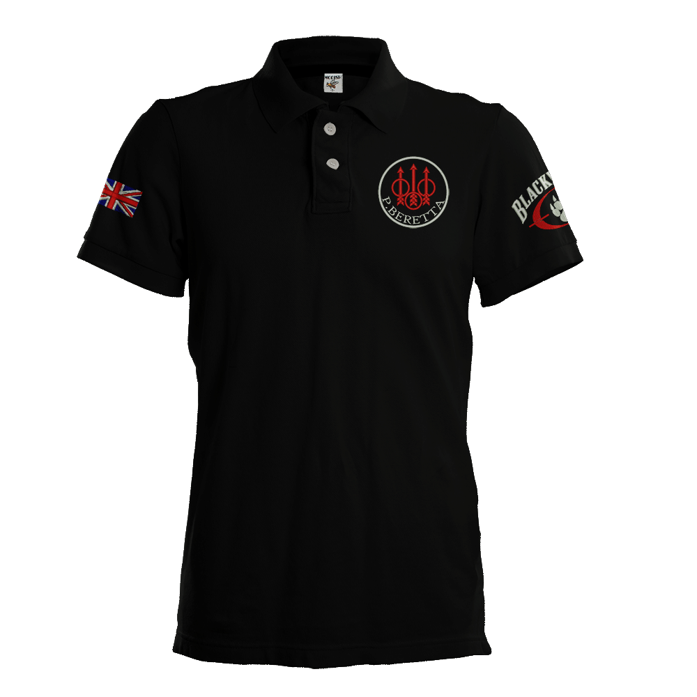 Beretta Sport Shooting Polo Shirt UK S3XL Team England & Custom Flag HK