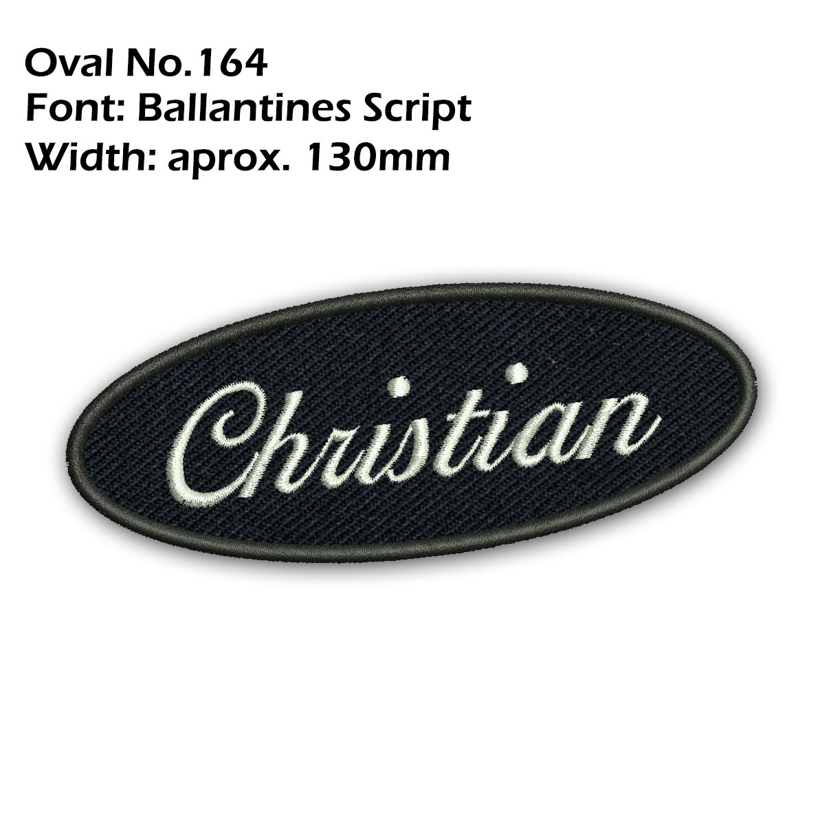 Custom Embroidered Name Patch 5" Biker Motorcycle Badge Tag Vest