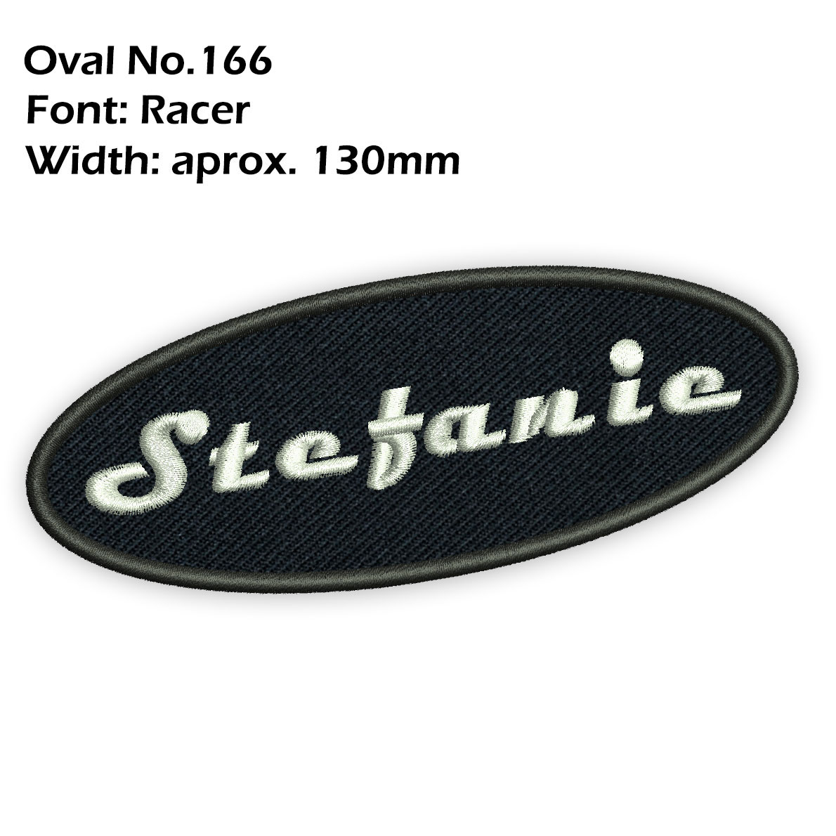 Custom Embroidered Name Patch 5" Biker Motorcycle Badge Tag Vest Personalized eBay