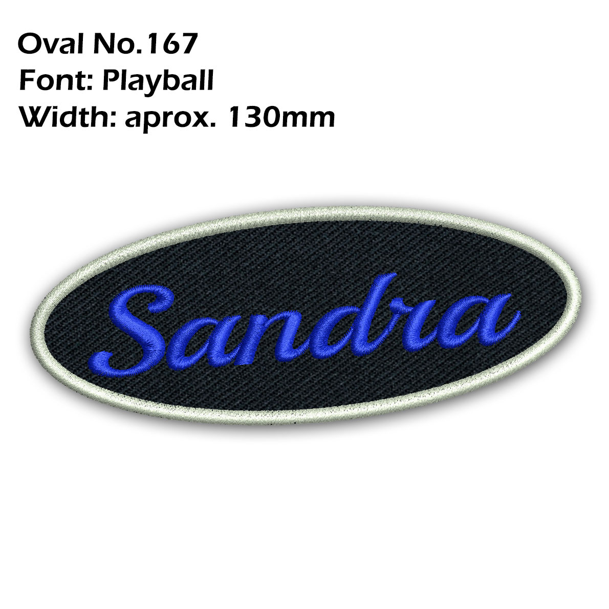 Custom Embroidered Name Patch 5" Biker Motorcycle Badge Tag Vest